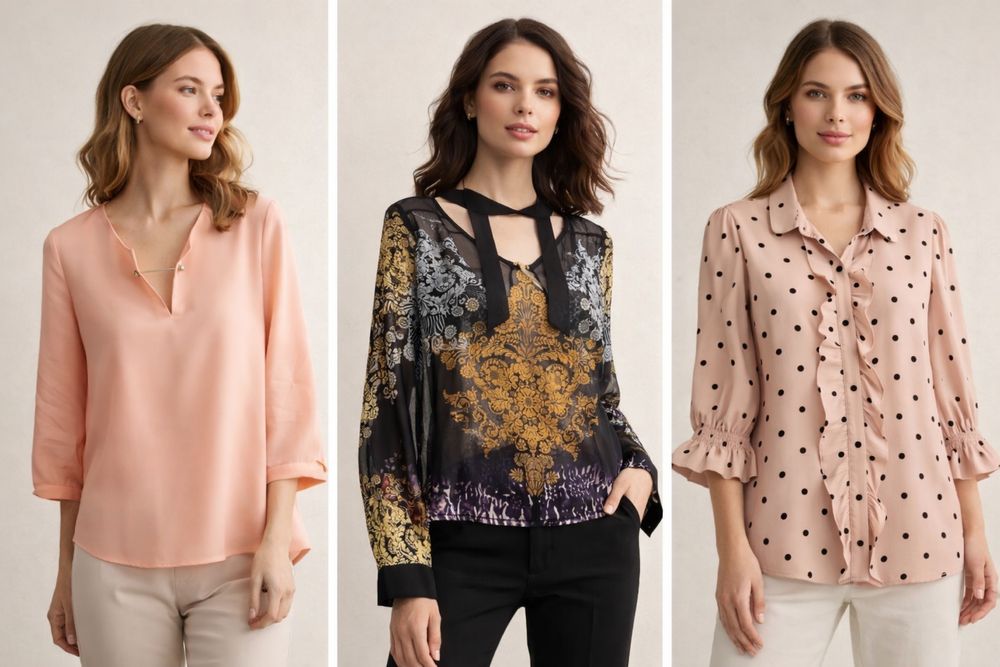 Изящные блузки, размер S - М