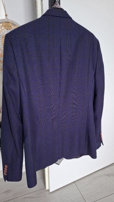 Sacou bărbați Moda Alis, mov în carouri, mărimea 46