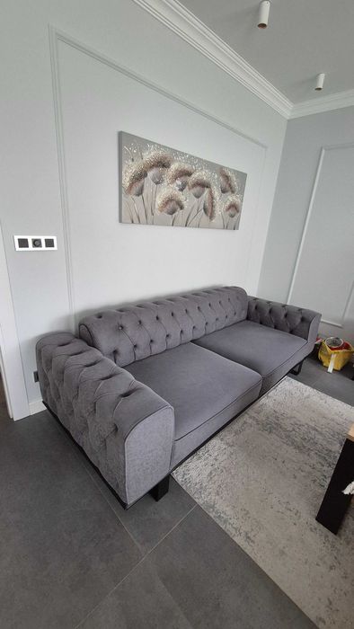 Дизайнерски диван 2 броя - капитонирани