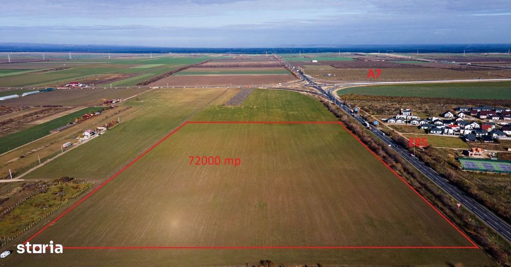 Proprietar vand teren INTRAVILAN, 72290mp, DNE85 cu acces direct la A7