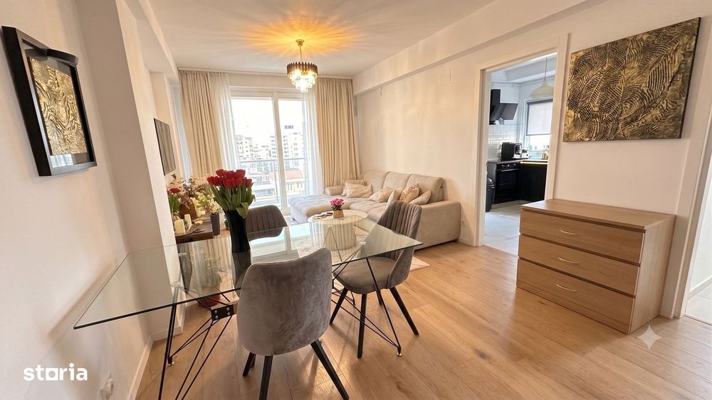 Apartament 3 camere, 75 mp, parcare, mobilat lux, Otopeni — fotografia 1