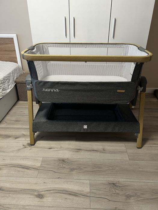 Легло/ Кошара Next to me Kikkaboo Nanna - сив