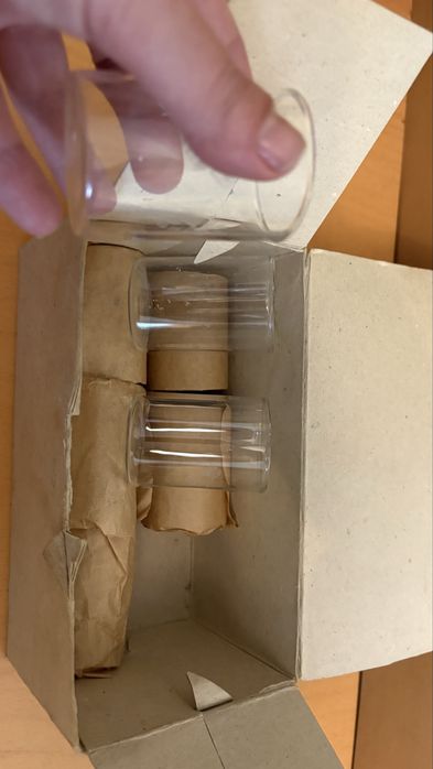 Стъклени руски нови чашки 8 бр.