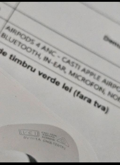 AirPods 4 cu ANC - originale, folosite foarte puțin