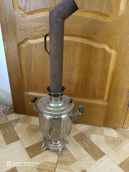 Самовар на дровах с трубой