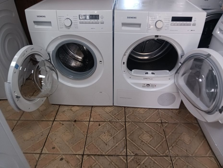 Комплект пералня и сушилня с термопомпа СименсSiemens А+++ 8кгГаранция