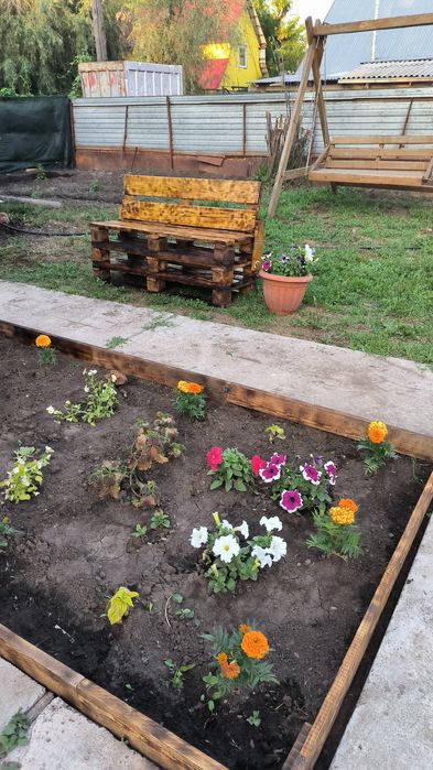 Лавочки из поддонов