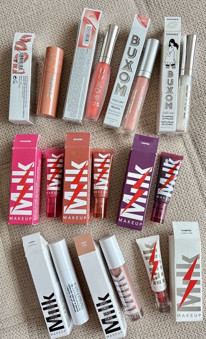 Премиум червила и гланцове Huda, Too Faced, NARS, MAC, Buxom, Kylie