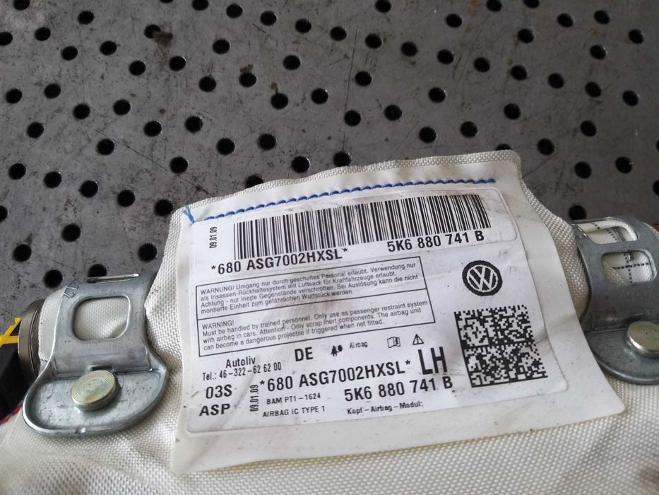 Airbag cortina stanga vw golf 6 5k scurt 5k6880741b