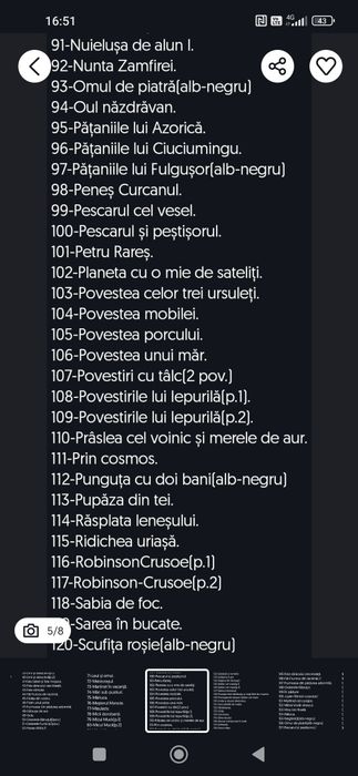 Vând/Schimb diafilme cu povești-Stare:F.B-40 lei buc/B-30 lei/S-20 lei