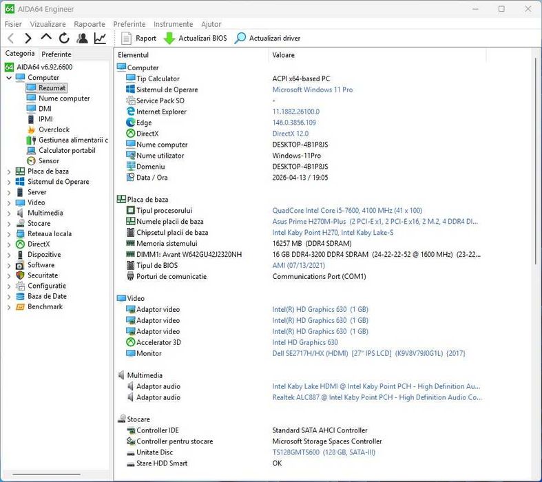 Memorie pc Mushkin 16gb ddr4,3200MHz,