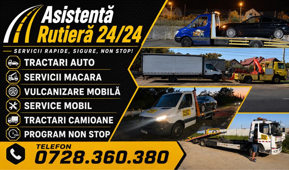Tractari Autostrada A1 Platforma Auto Non Stop
