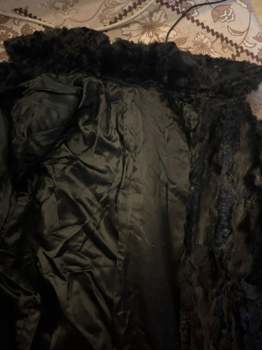 Blană astrahan neagra naturală