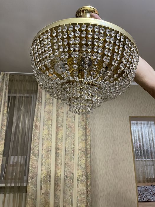 Люстра хрустальная чешская