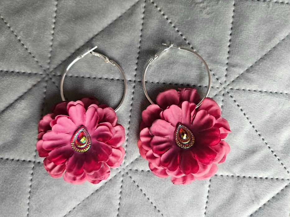 ПРОМОЦИЯ ! Уникални ръчно изработени обеци с цветя