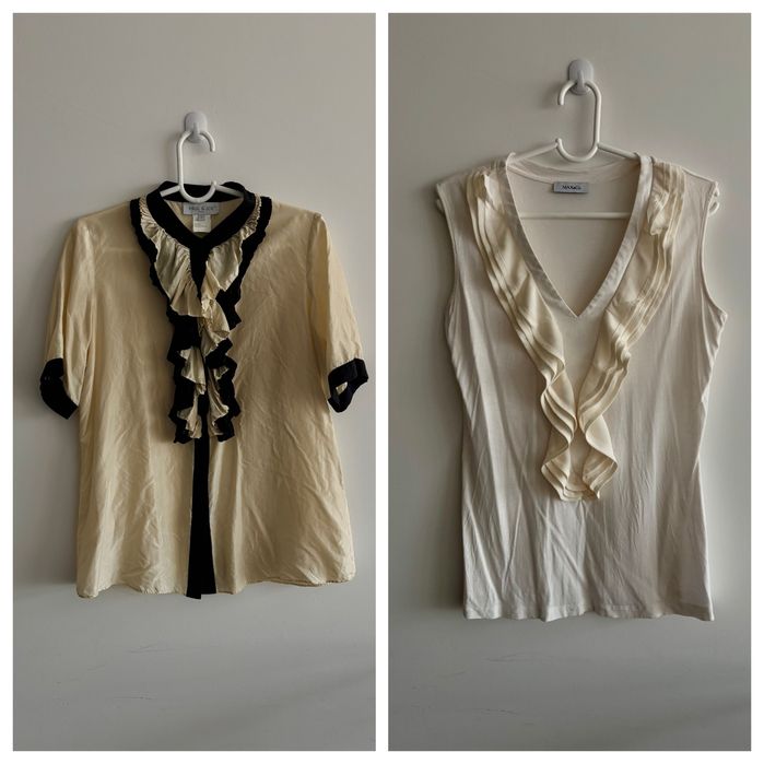 Две брандирани блузи MAX&CO и PAUL & JOE. Като нови S