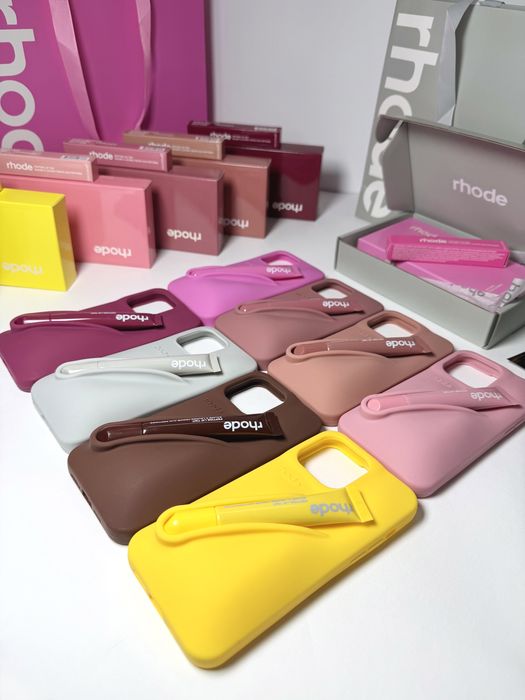 Rhode калъфи и Rhode гланцове Оригинал Rhode iPhone Case + Lip Gloss