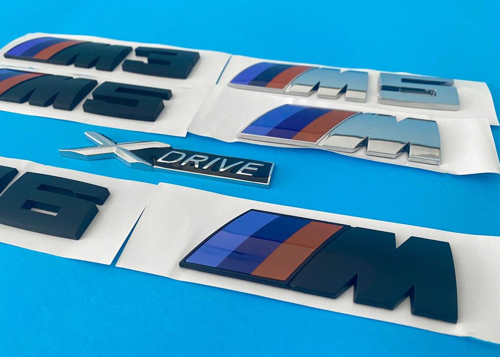 bmw емблема, m5, m3, m6, бмв, надпис, букви, бадж, стикер, e60,e90,f10