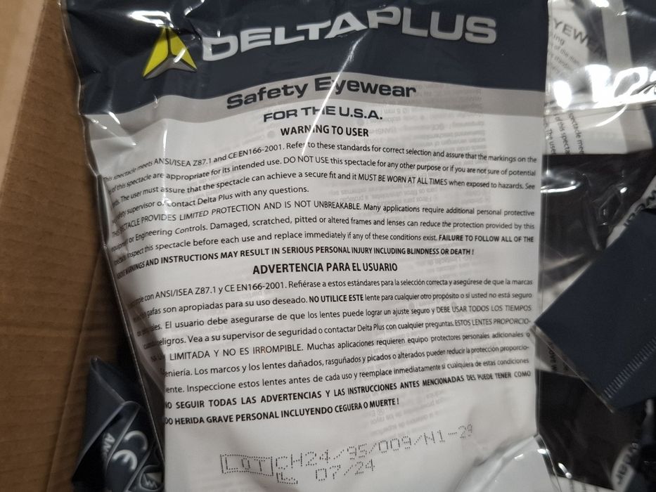 Защитные очки Delta Plus модели Vulcano2 Plus Clear