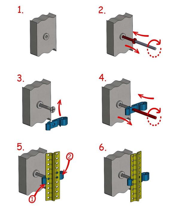 Нивелираща система за полагане на мазилка