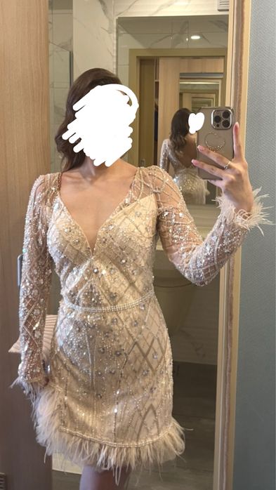 Рокля Alessa/Алесa + подарък чанта/клъч, ХS размер