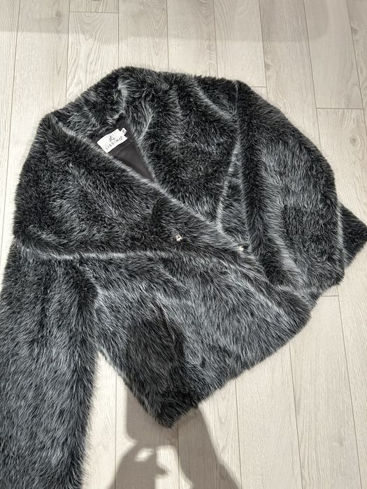 Елегантно дамско яке от еко косъм