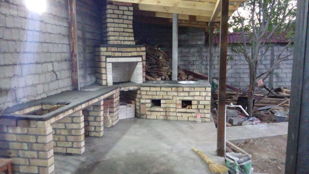 Строим летние кухни быстро и качественно. Ёзги ошхона курамиз .