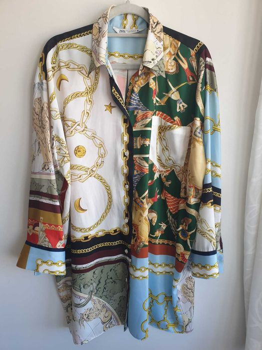 Дамска риза Zara – с луксозен принт.