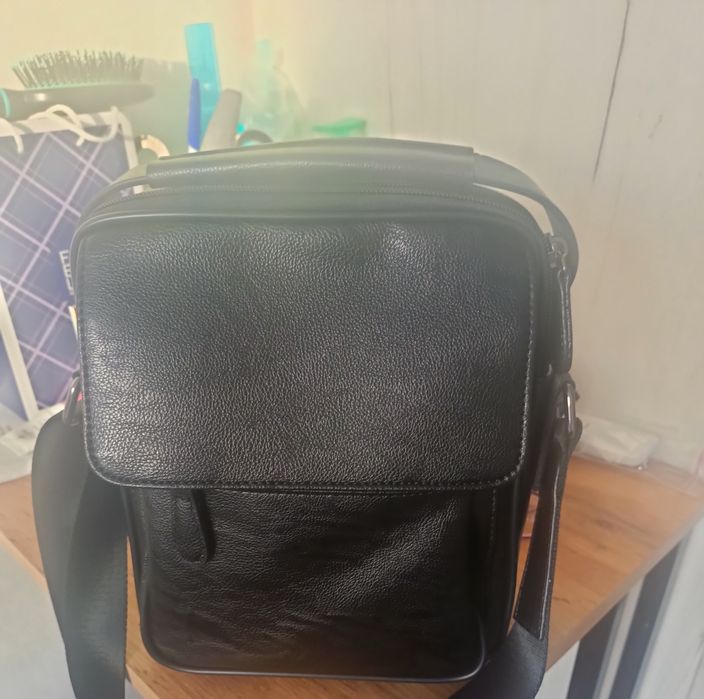 Барсетка кожаная