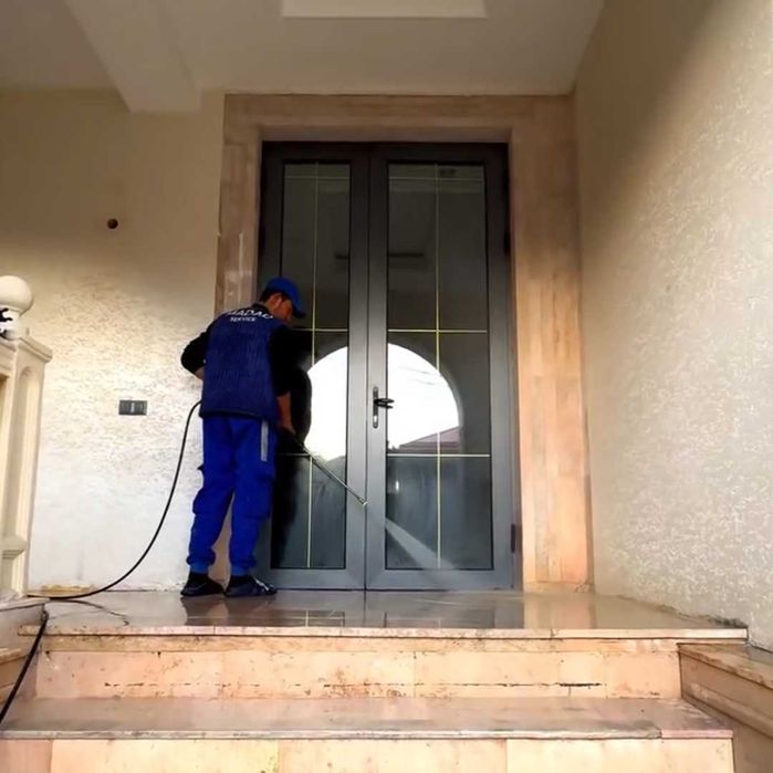 Bruschatka va kafel tozalash | Чистка брусчатки и плитки | Ташкент