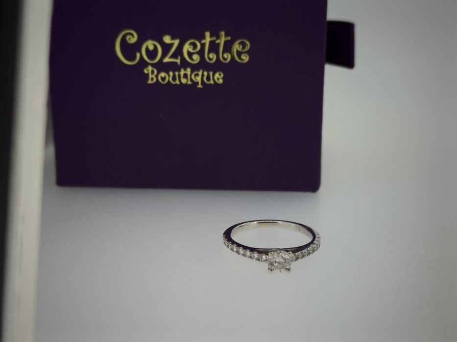Inel logodna Cozette aur 18k 2.17gr cu diamante naturale (r)