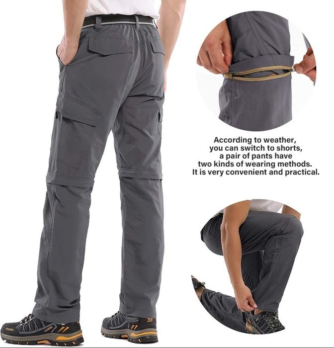 Jack Wolfskin (Германия) штаны-шорты 2 в 1 трансформеры лёгкие дышащие