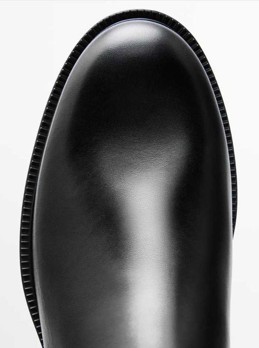 Ghete chelsea 44 premium Massimo Dutti NOI piele naturala maro