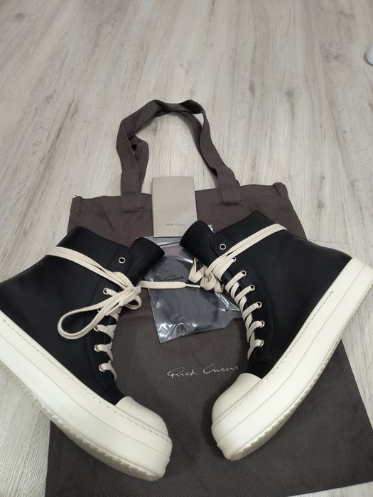 Rick Owens Ramones leather high 43
