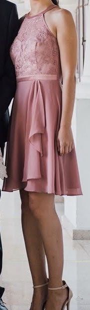 Rochie Vera Mont roz, marime 34.