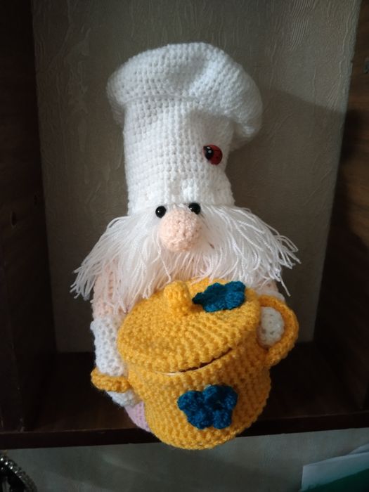 мягкая вязаная интерактивная игрушка