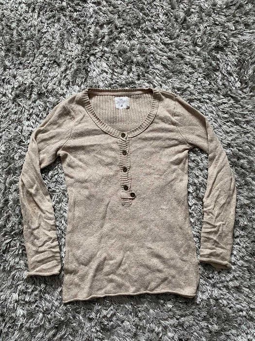 bluza tricotata hm crem