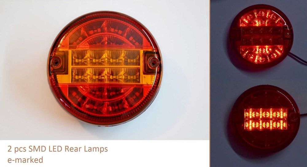 1 бр. LED ЛЕД диодни стопове стоп за камион бус кола ремарке 12-24V