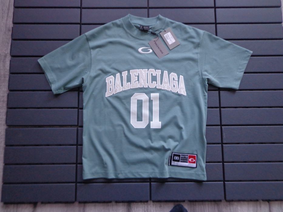 Мъжка тениска Balenciaga Baseball  Series oversized T shirts