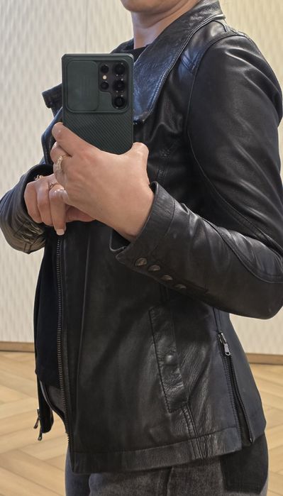 Италианско кожено яке S размер