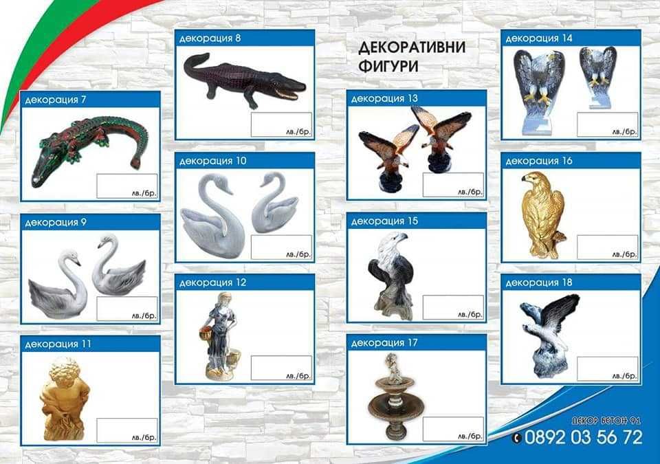 Бетонни ( Бетонови ) огради, плочки,блокчета и.др бетонни изделия