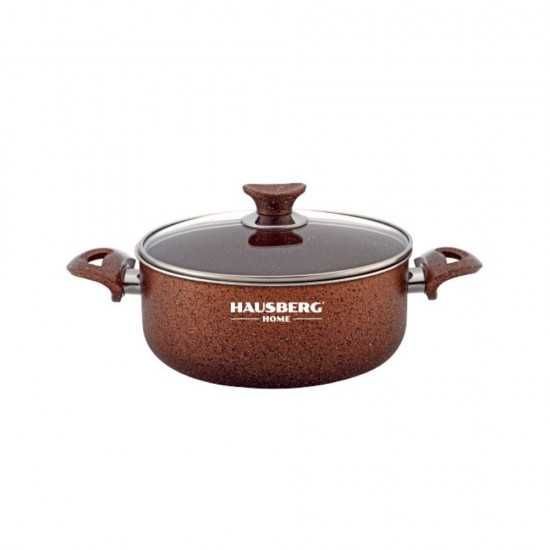 Тенджера с гранитно покритие HAUSBERG HB-H-434MR