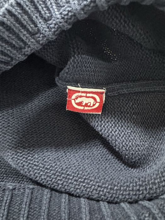 Pulover ecko unltd vintage blue & white & yellow