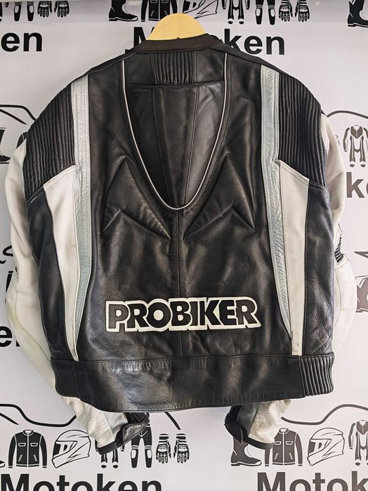 Costum moto piele Probiker cu cocoasa marime 54