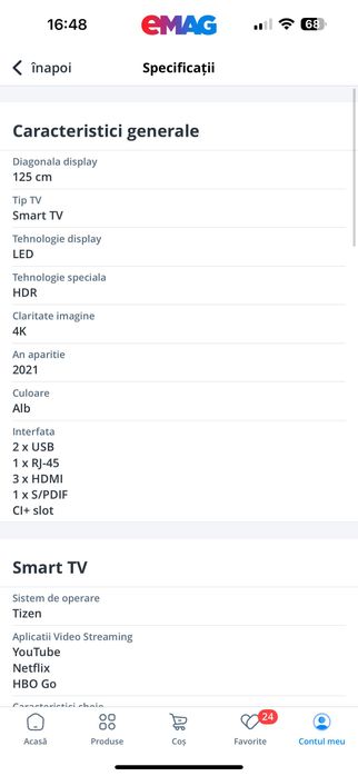 Televizor Samsung 50AU9082, 125 cm, Smart, 4K Ultra HD, LED, Clasa G