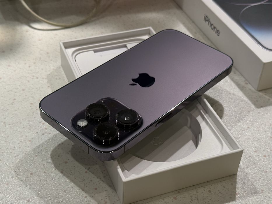 iPhone 14 Pro 256GB Deep Purple – Отличен, 100% Батерия.
