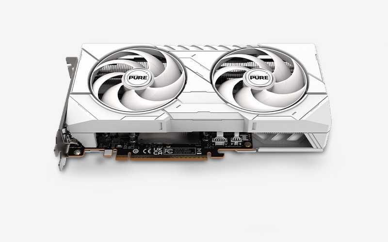; Видеокарта SAPPHIRE Pure AMD RADEON RX9060XT 16Gb white