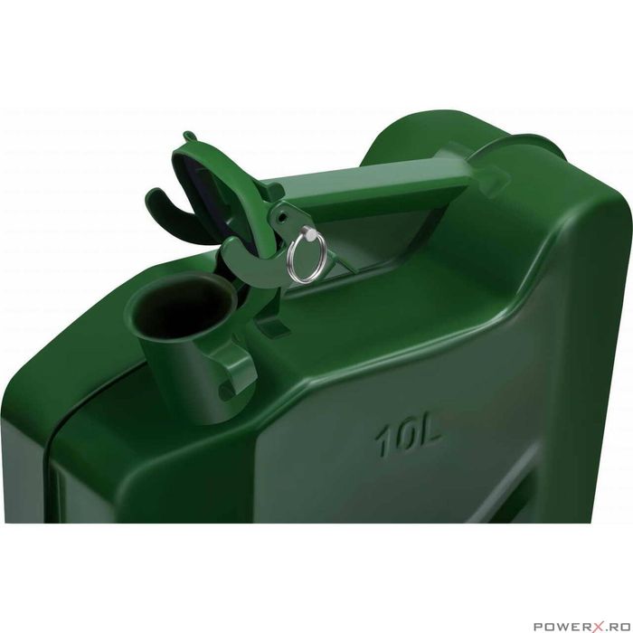 Canistra pentru combustibil, recipient metalic, capacitate 10L, Kraft