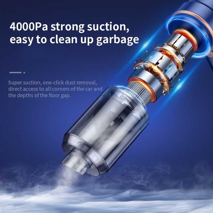 Aspirator portabil fara fir VALA® A117, Multifunctional 3-in-1