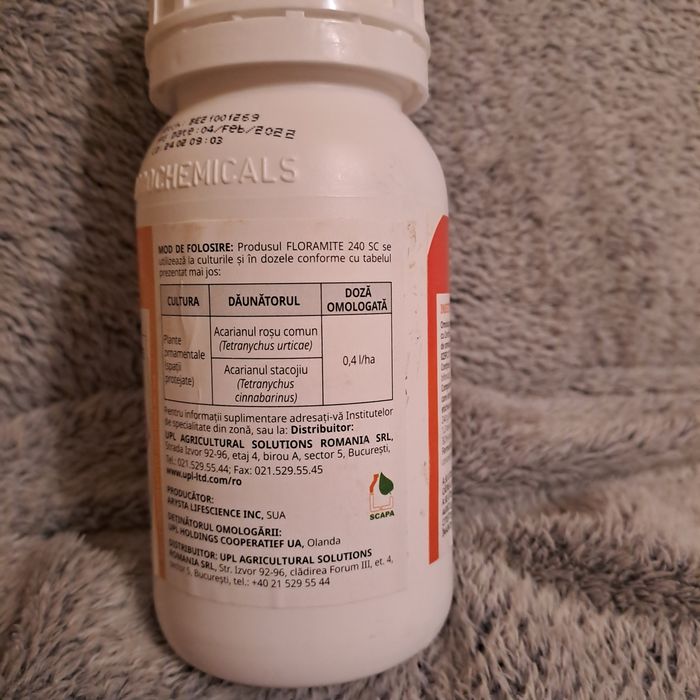 Floramite 240 sc препарат за борба с вредителите
